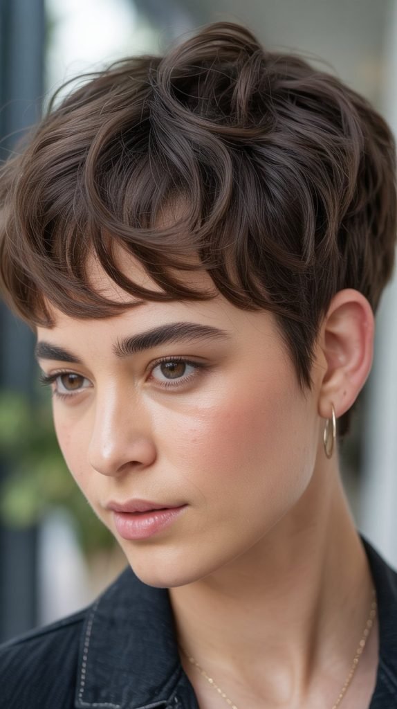 Wavy Pixie with Razored Edges