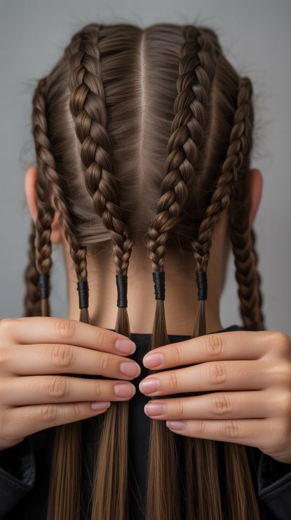 Starting the Knotless Braiding Technique