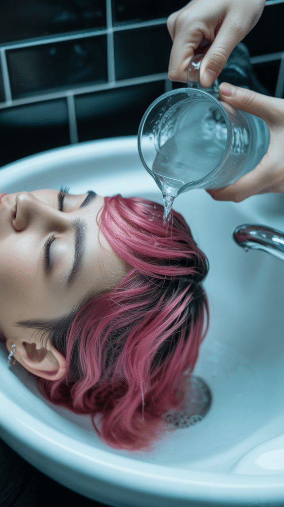 Ice Water Rinse for Color Sealing