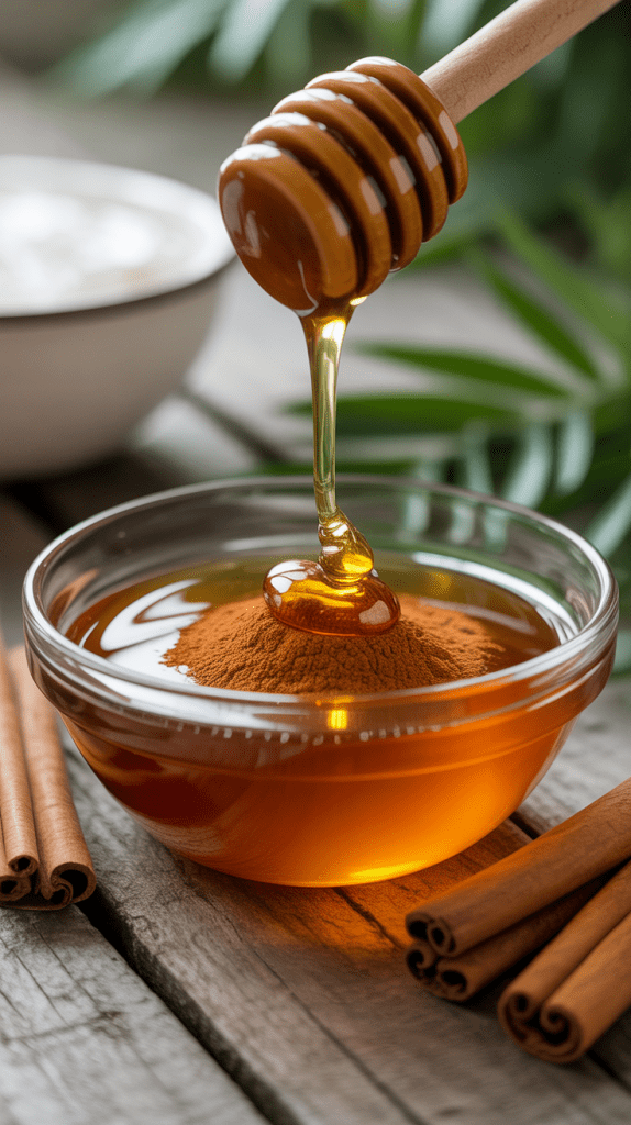 Honey and Cinnamon Hair Lightening Treatment