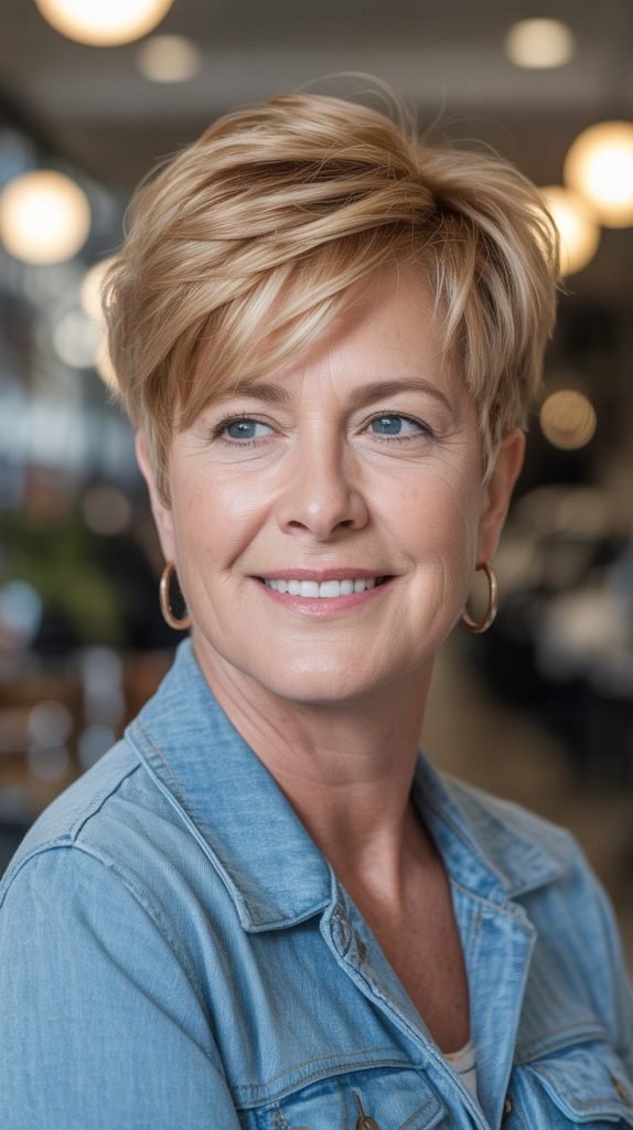 Pixie Cut with Textured Top and Side Sweep