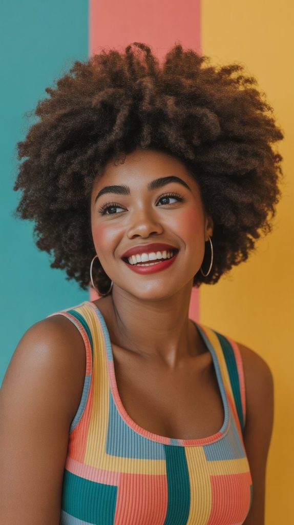 Voluminous Afro Styles