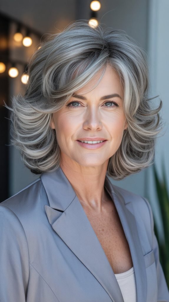  Ash Gray Voluminous Layers