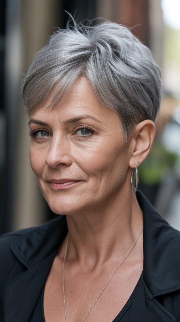 Razor-Cut Pixie with Textured Crown