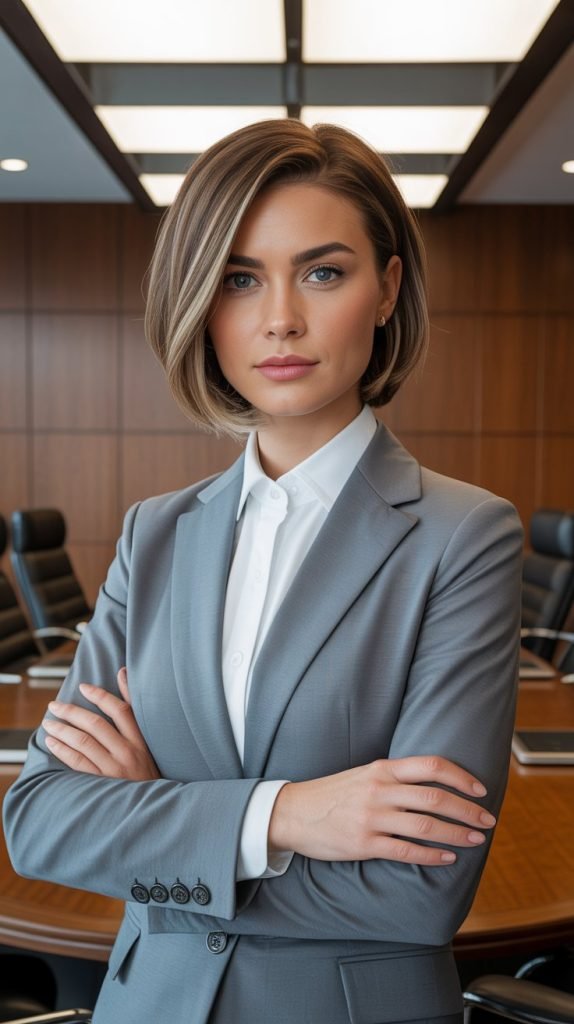 Sleek Polished Inverted Layered Bob