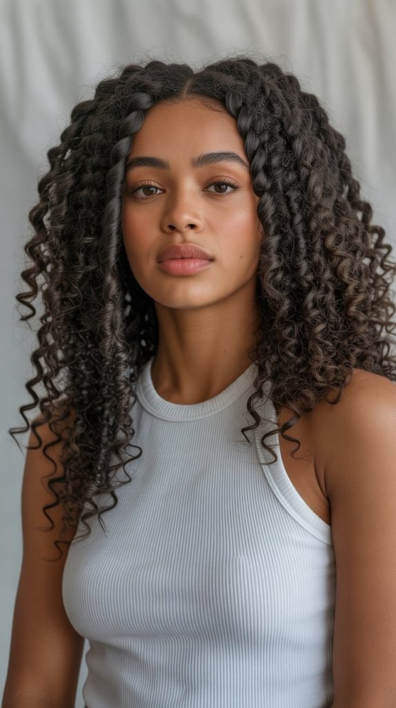  Voluminous Boho Side Part Braids with Textured Layers