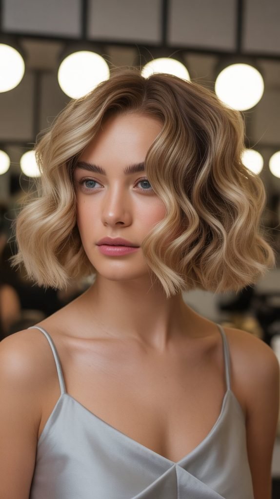 . Wavy Faux Bob