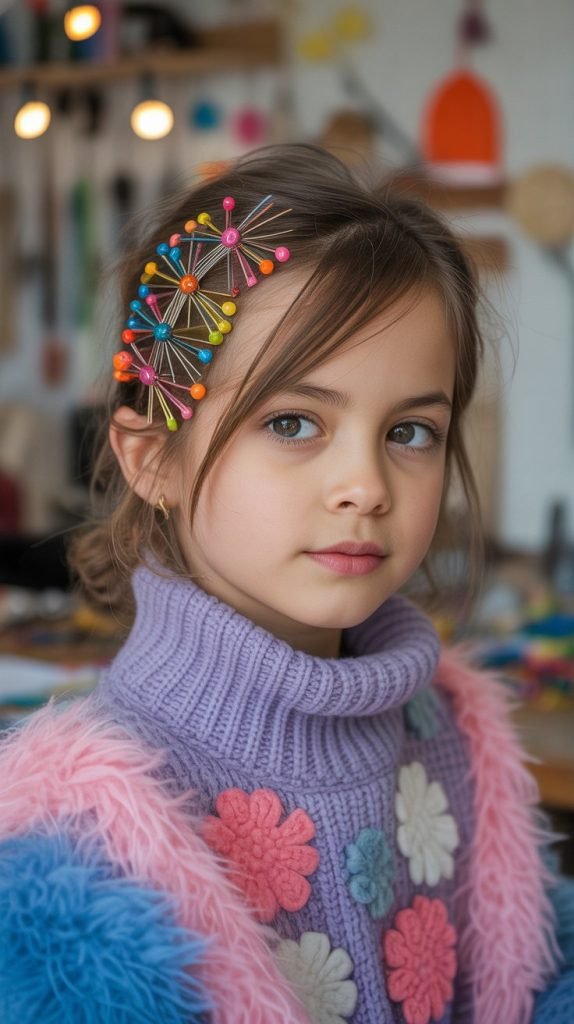 Side Swept with Bobby Pin Art