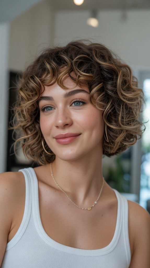 Curly Bob with Definition