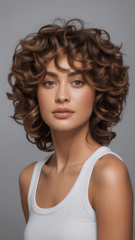 Curly Shag with Defined Layers