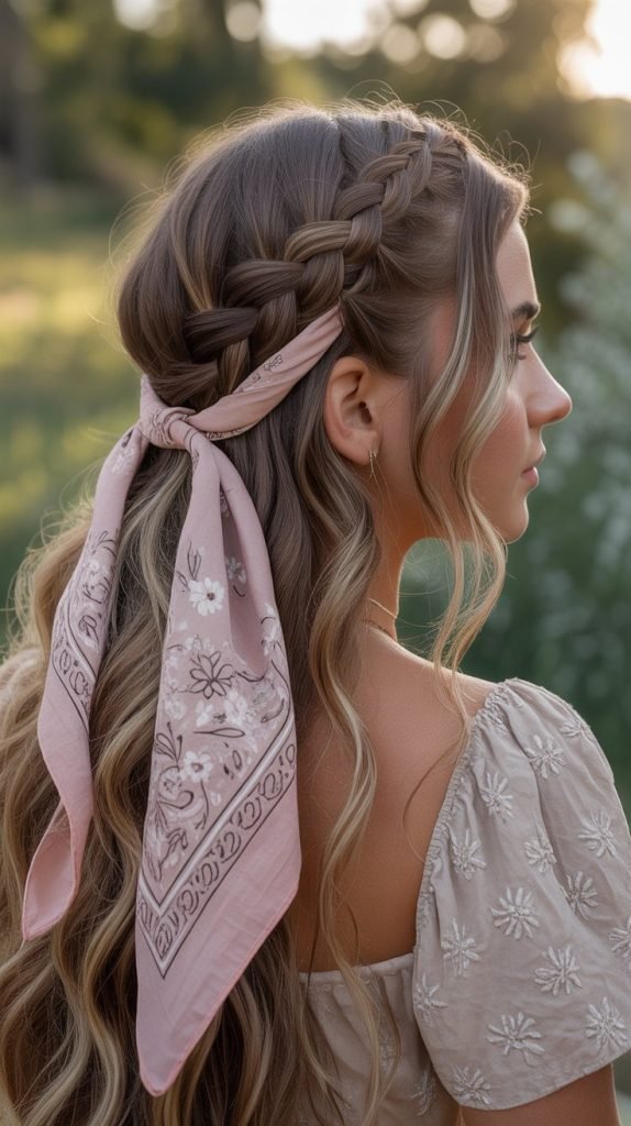 Waterfall Braid with Bandana Streams