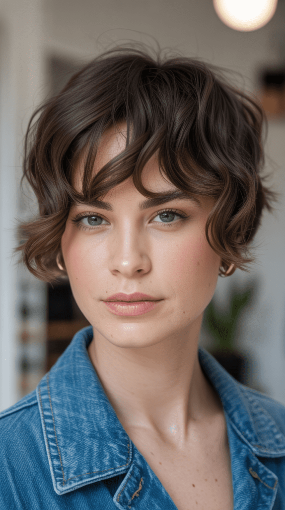  Wavy Pixie with Graduated Bangs