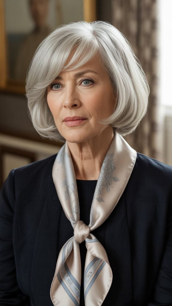 Chin-Length Bob with Bangs