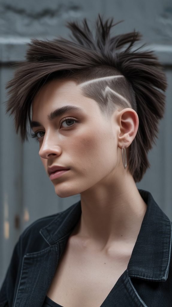  Thick Hair Mohawk Fade