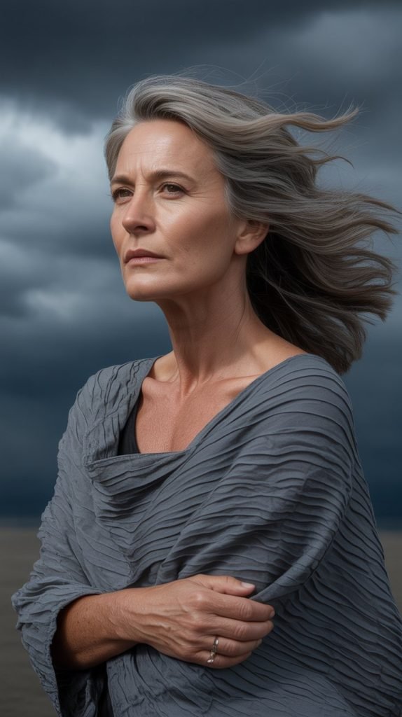 Storm Gray Textured Layers