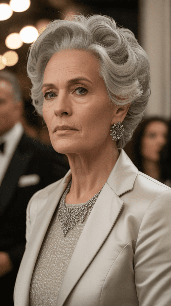 Voluminous Crown with Smooth Back