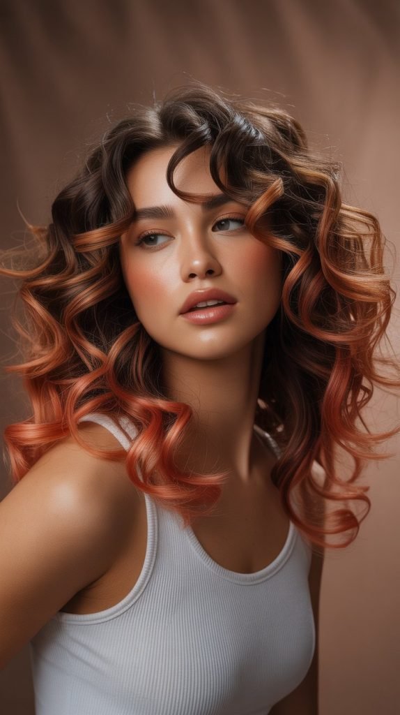 Praline Balayage for Mature Curls