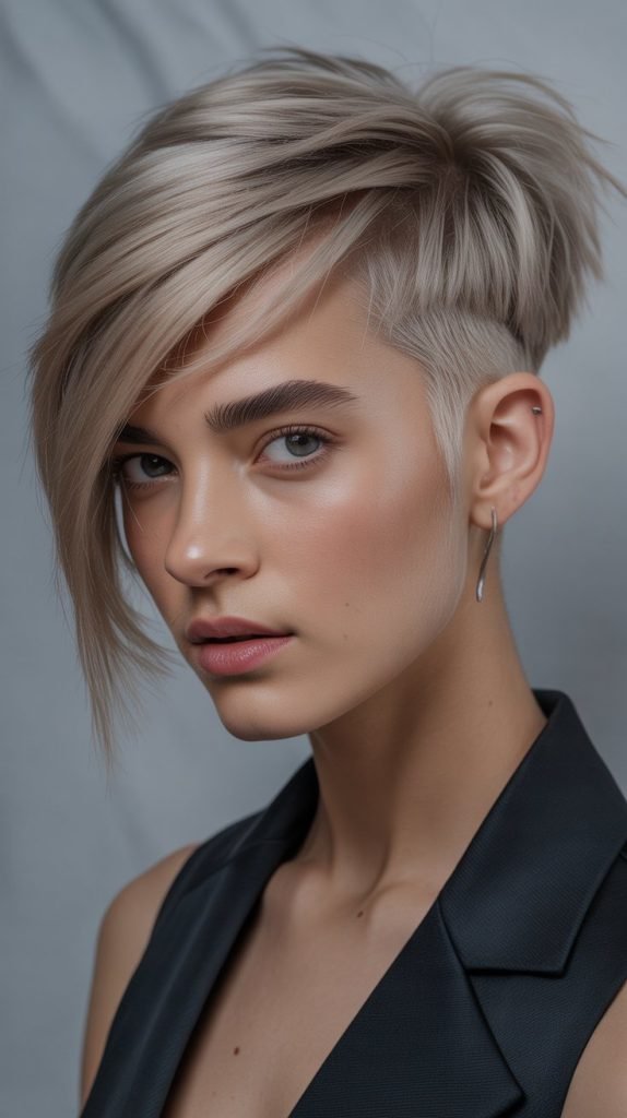 Asymmetrical Pixie with Undercut