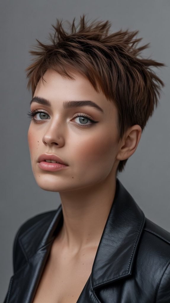Spiky Pixie with Razor-Cut Edges