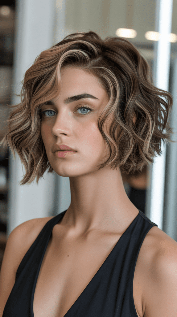 Inverted Wavy Bob