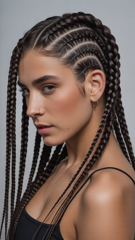 Side Part with Undercut Integration