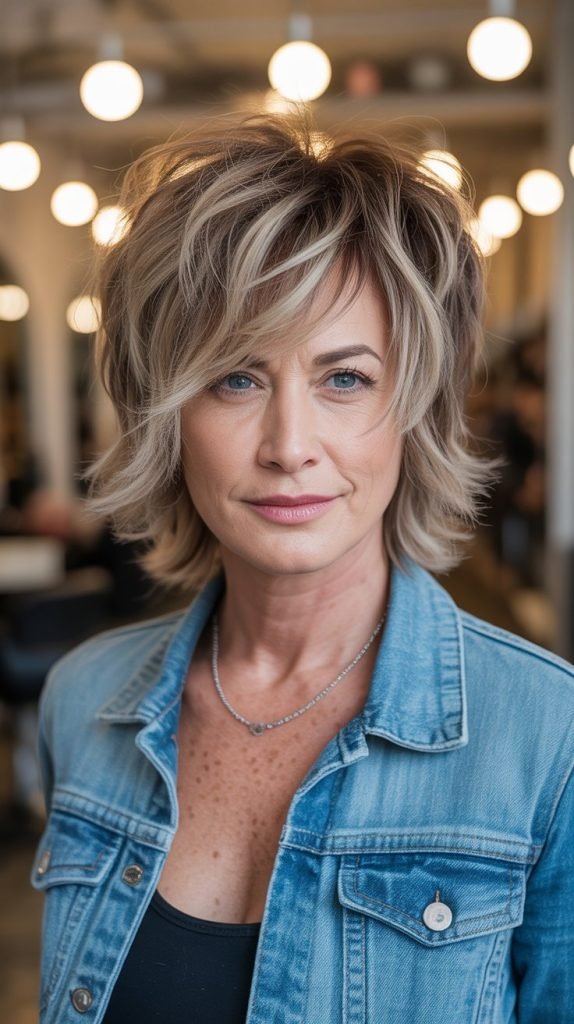 Choppy Shag with Textured Volume