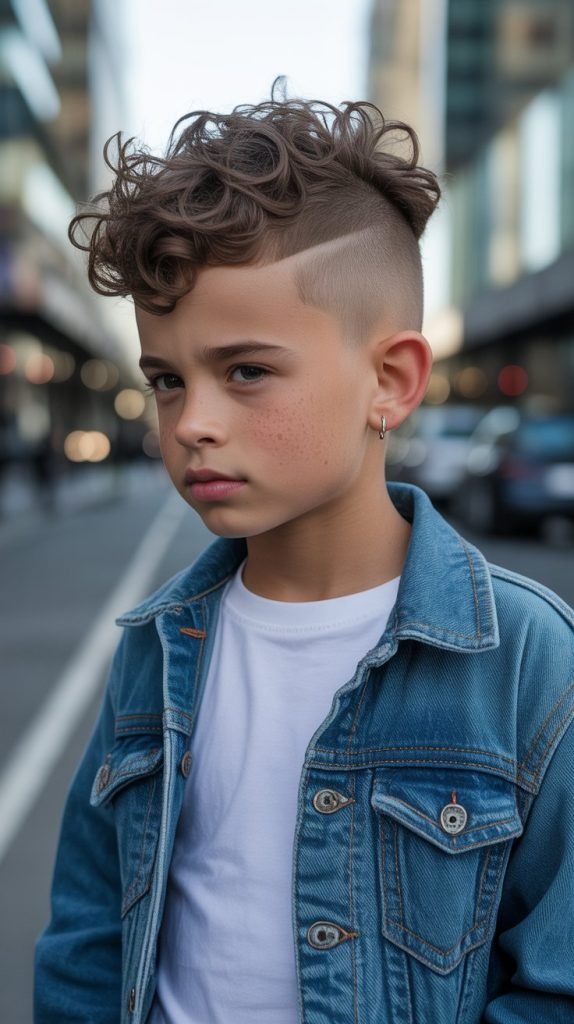 Undercut with Curly Top
