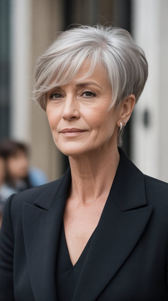  Classic Pixie with Side Part