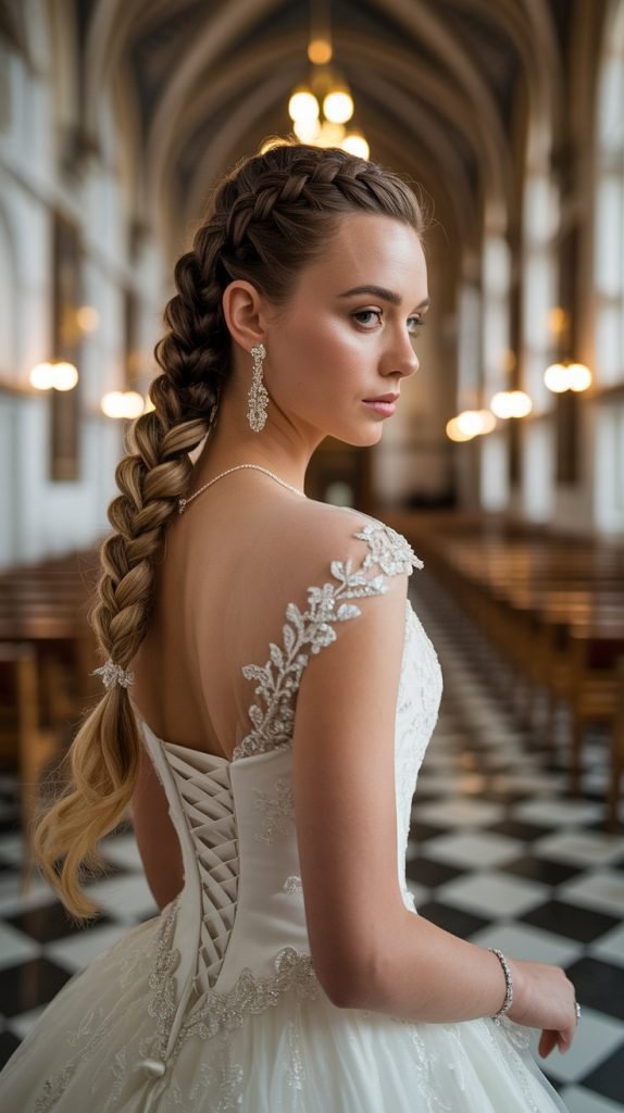 Elegant Chignon with Braided Detail