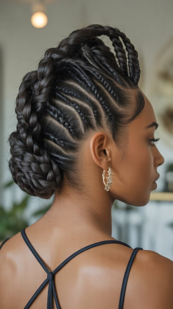 Protective Flat Twist Updo