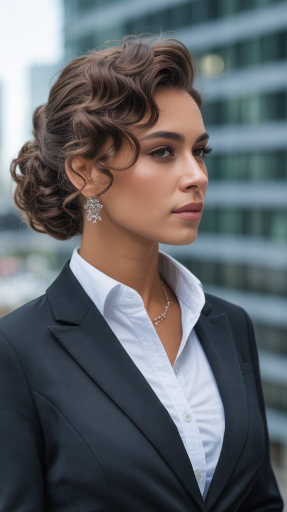 Curly Chignon
