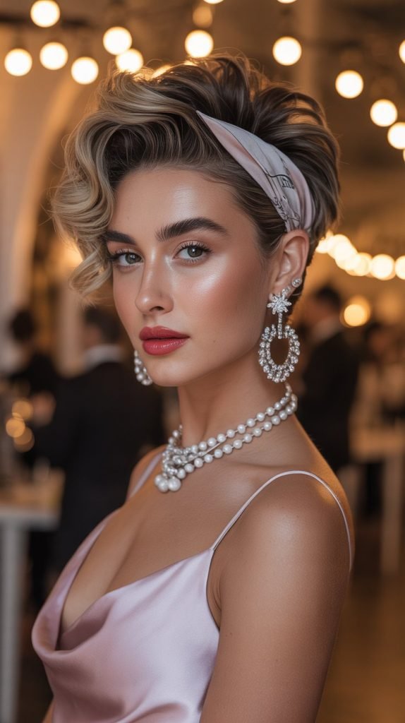 Elegant Evening Bandana Updo
