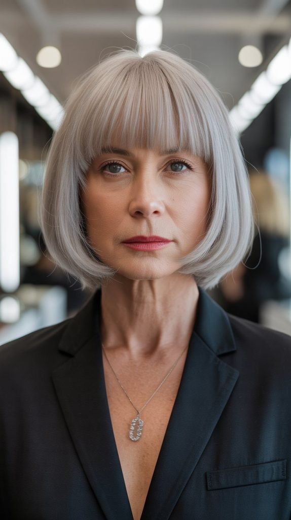  Blunt Bob with Bangs