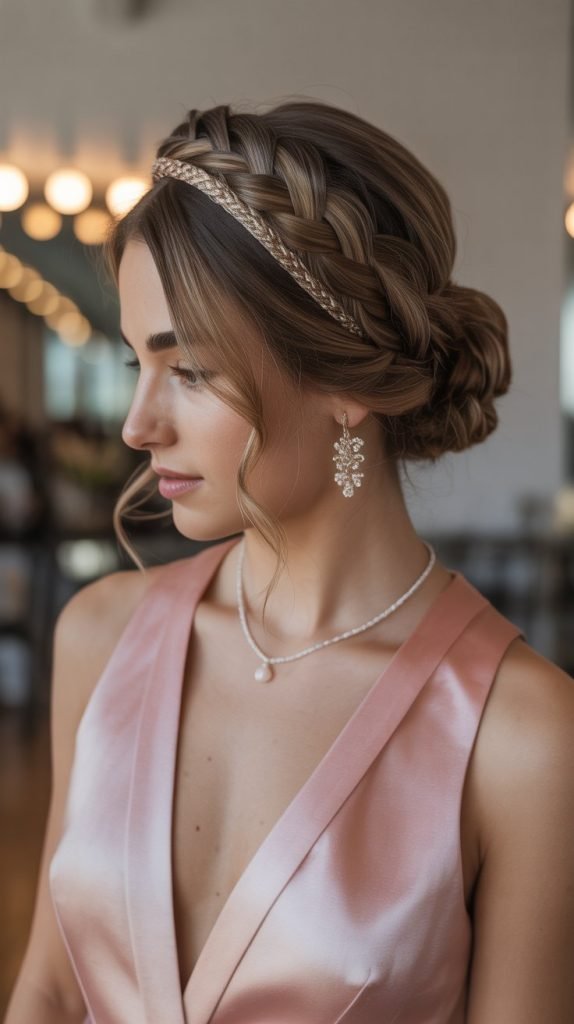 Braided Headband Updo