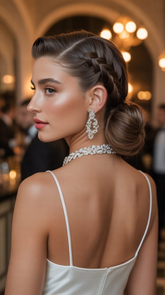 Braided Side Chignon