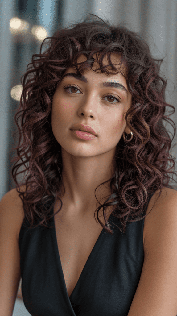 Deep Aubergine Balayage