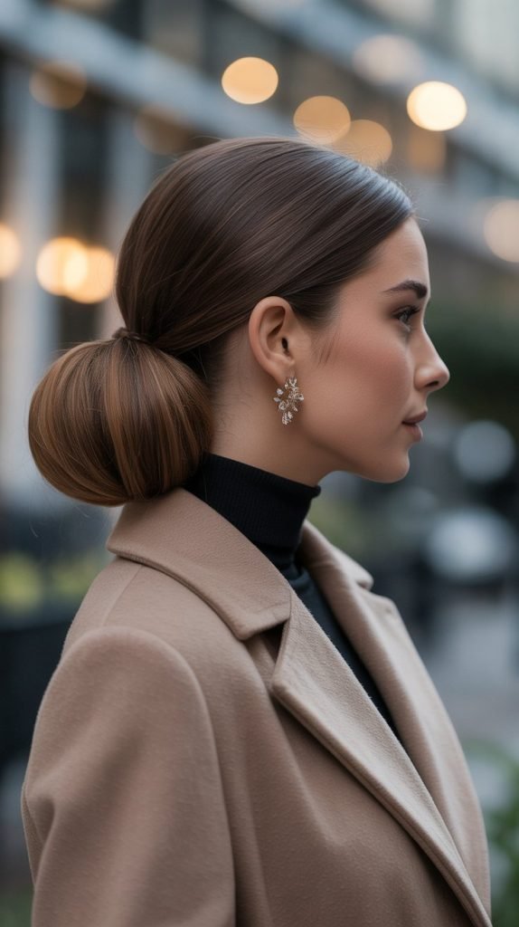 . Classic Low Chignon