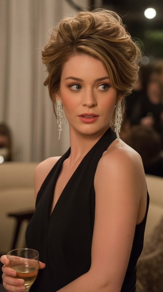  Textured High Chignon