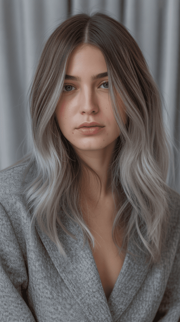 Pewter Silver Balayage