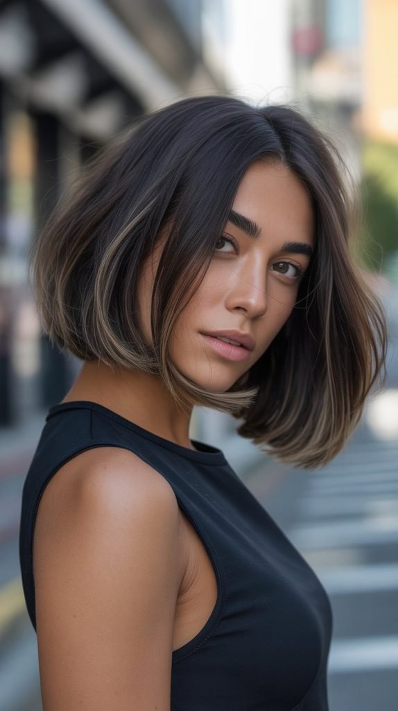 Asymmetrical Lob (Long Bob)