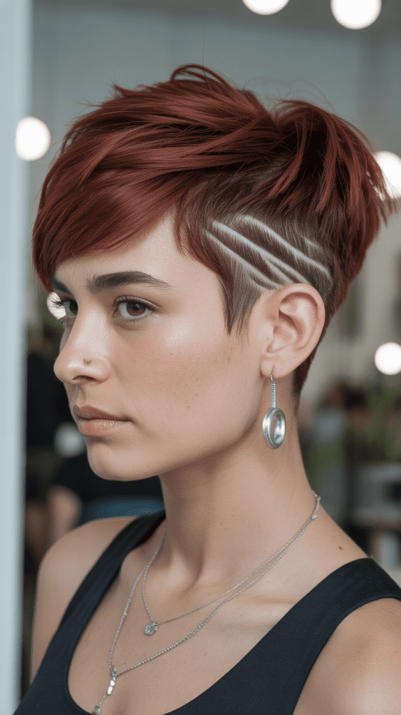  Feathered Pixie with Razor Undercut