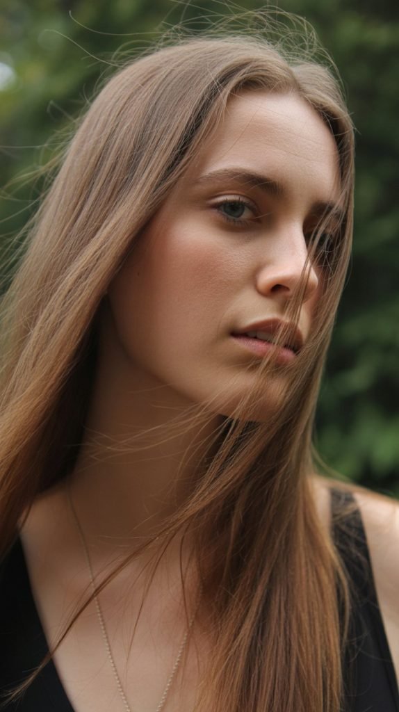 Long Hair Cascade Cut