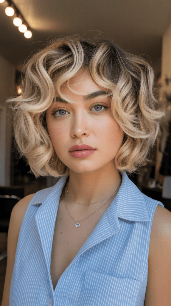 French Bob with Face-Framing Highlights