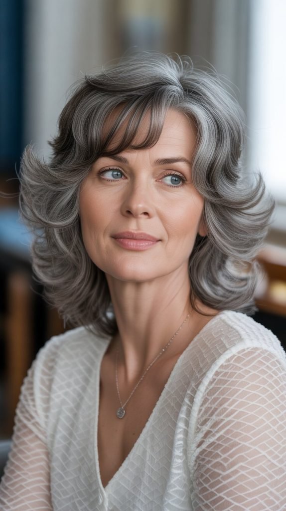  Dove Gray Feathered Layers