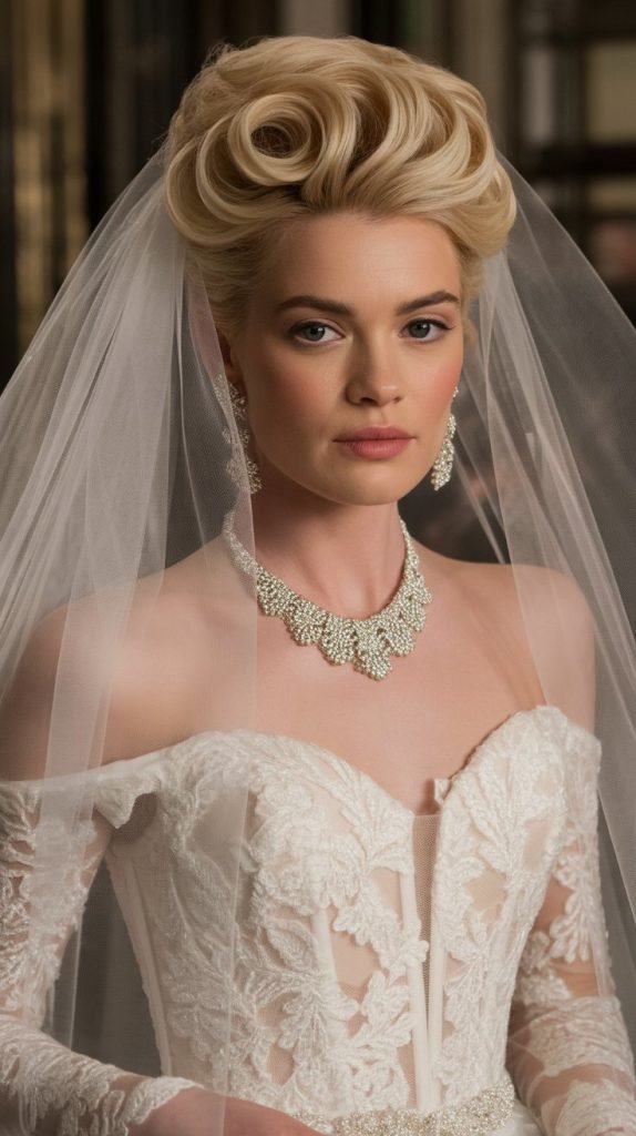 Rolled Updo with Volume