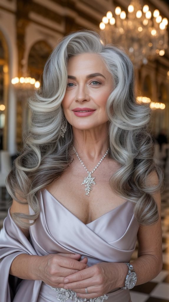 Long Soft Curls with Layers