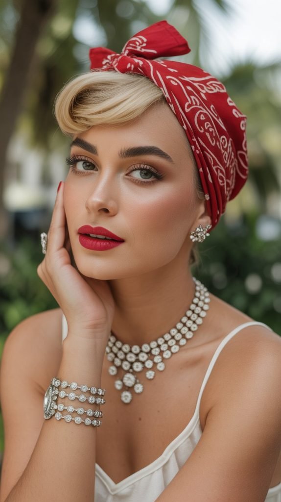 Vintage Turban-Inspired Style