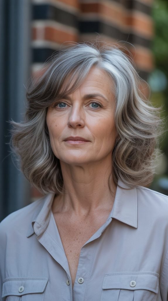 Feathered Shoulder-Length Cut