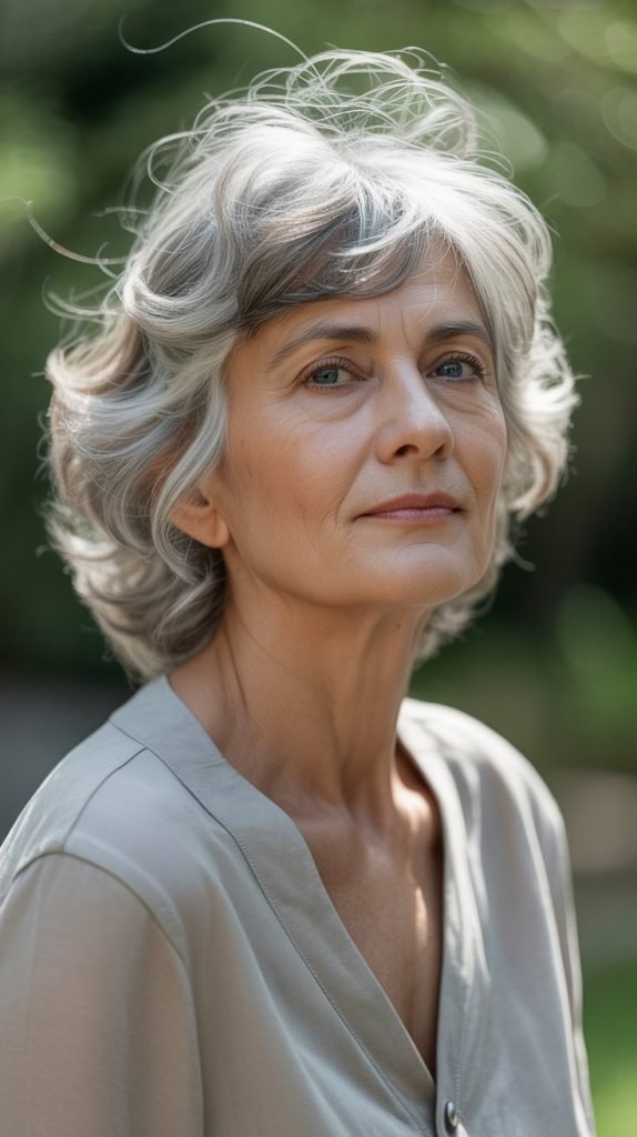  Feathered Silver Layers