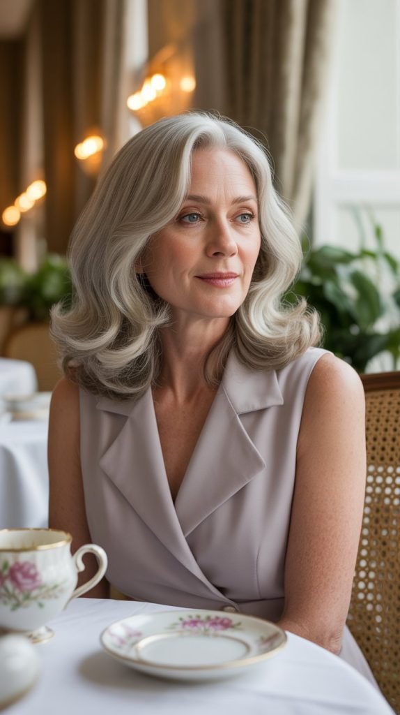  Long Bob with Soft Waves